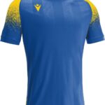 Macron Alioth Shirt Korte Mouw Kinderen - Royal / Geel | Maat: 11-12 Y