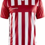 Craft Progress 2.0 Stripe Shirt Korte Mouw Heren - Rood / Wit | Maat: M