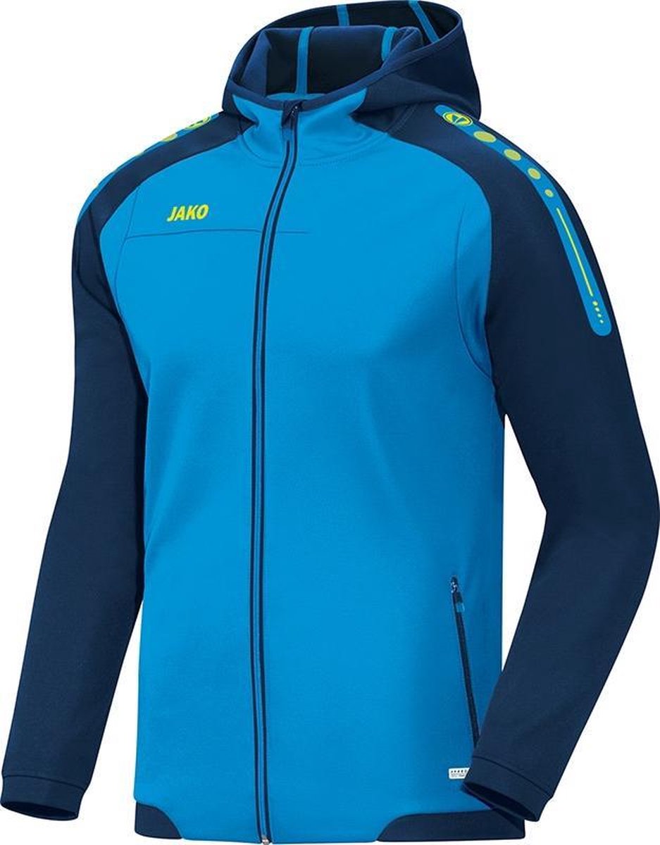 937x1200-24 Jako Champ Jas met Kap - Jassen - blauw kobalt - 2XL - Afbeelding 1