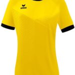 Erima Mantua Shirt Korte Mouw Dames - Geel / Zwart | Maat: 42