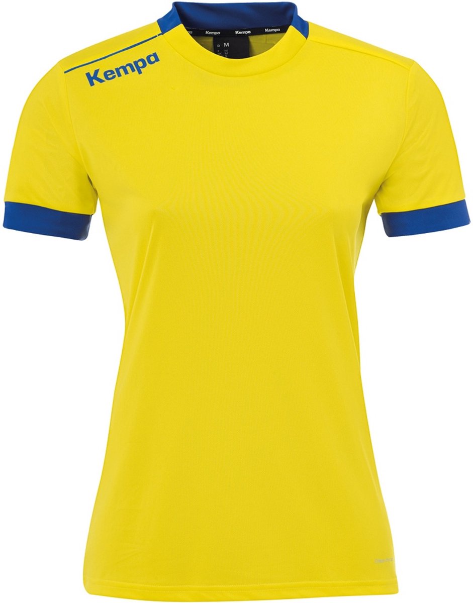 941x1200-20 Kempa Player Shirt Dames - sportshirts - geel/blauw - Vrouwen - Afbeelding 1
