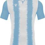 Macron Miram Shirt Korte Mouw Heren - Hemelsblauw / Wit | Maat: 3XL