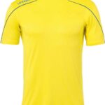 Uhlsport Stream 22 Shirt Korte Mouw Kinderen - Geel / Royal | Maat: 116