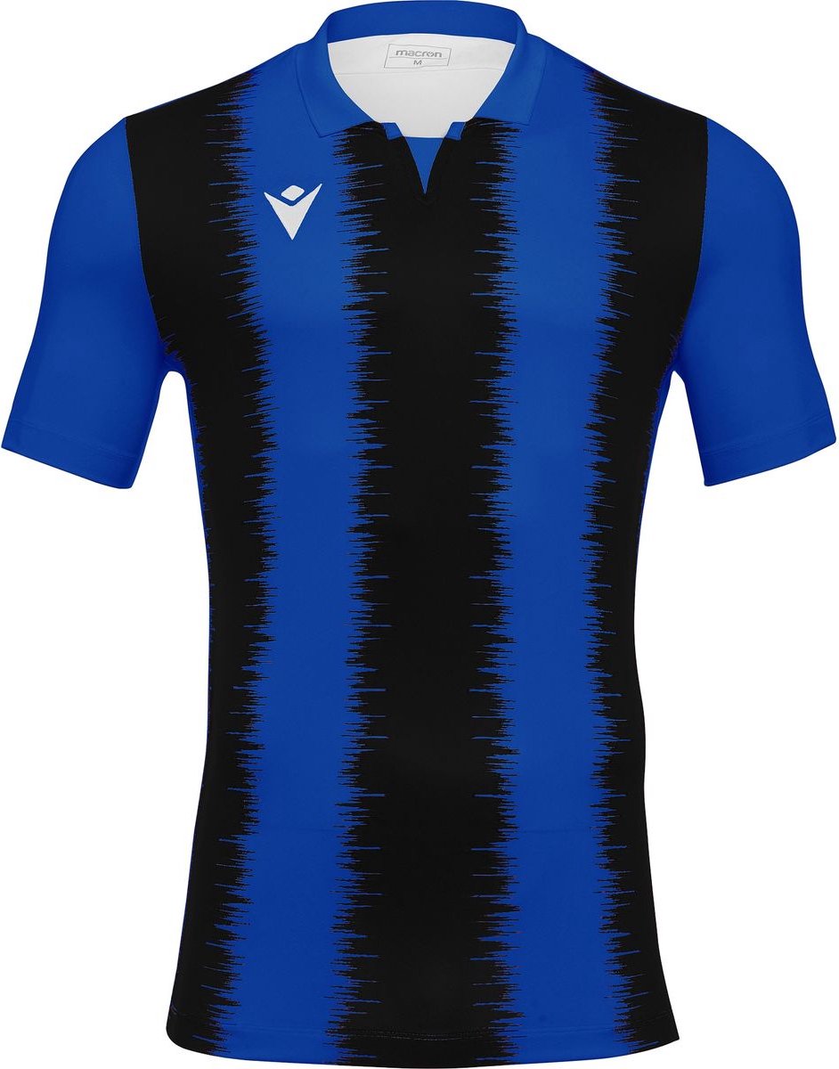 942x1200-11 Macron Miram Shirt Korte Mouw Heren - Royal / Zwart | Maat: XL - Afbeelding 1