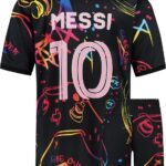 Messi Miami Voetbaltenue - Gaming - Voetbal Tenue Kinderen - Shirt en Broekje - Jongens en Meisjes - Volwassenen - Heren en Dames - Maat 152