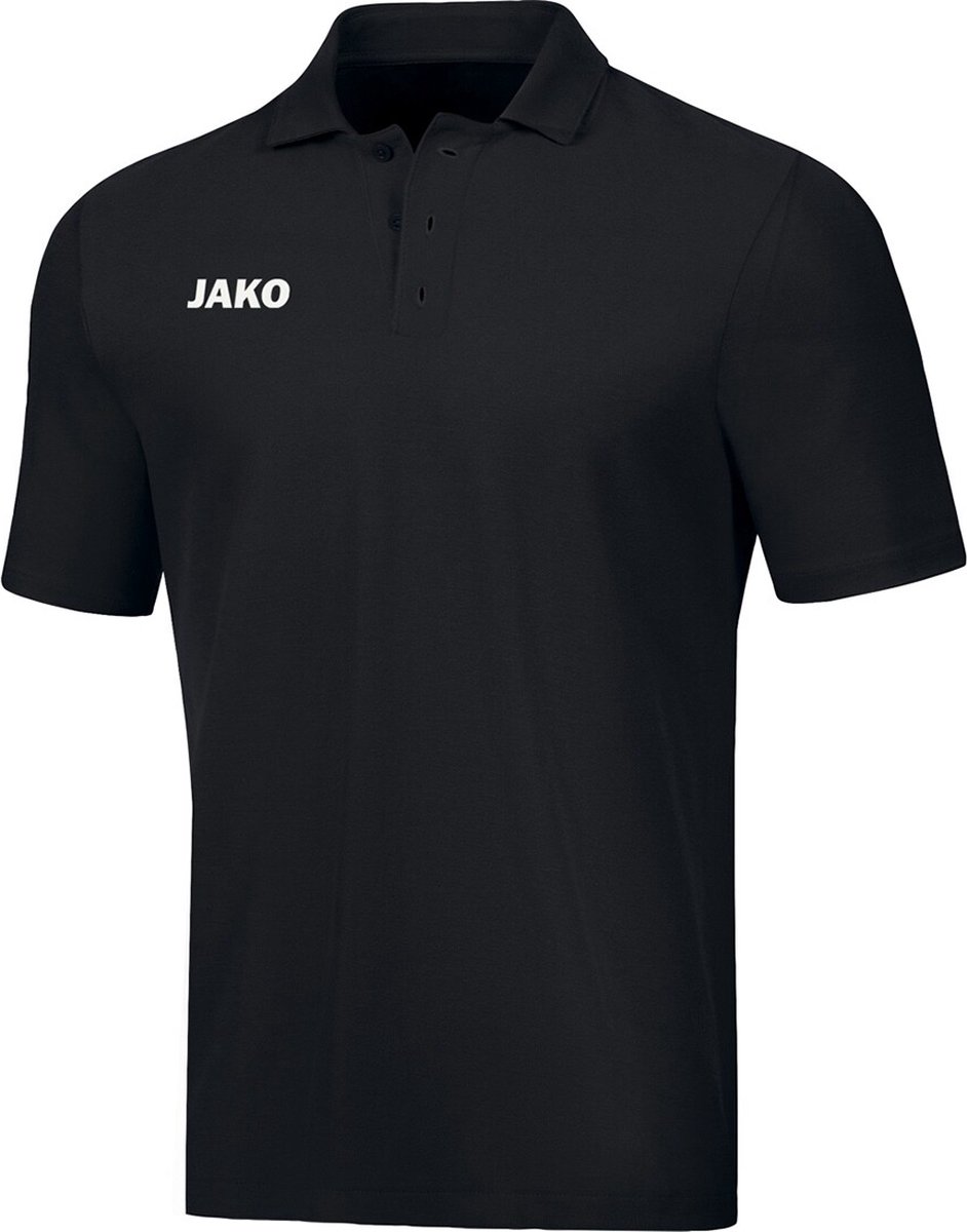 942x1200-22 Jako Base Polo Zwart Maat 3XL - Afbeelding 1