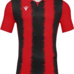 Macron Miram Shirt Korte Mouw Heren - Rood / Zwart | Maat: 3XL