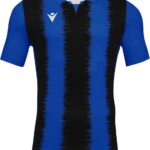 Macron Miram Shirt Korte Mouw Heren - Royal / Zwart | Maat: 3XL