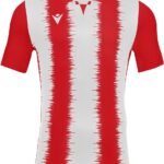 Macron Miram Shirt Korte Mouw Kinderen - Rood / Wit | Maat: 164