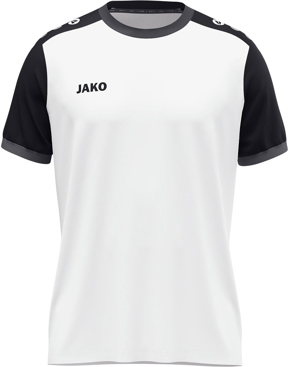 944x1200-106 Jako Dynamic Shirt Korte Mouw Heren - Wit / Zwart / Antraciet | Maat: XXL - Afbeelding 1