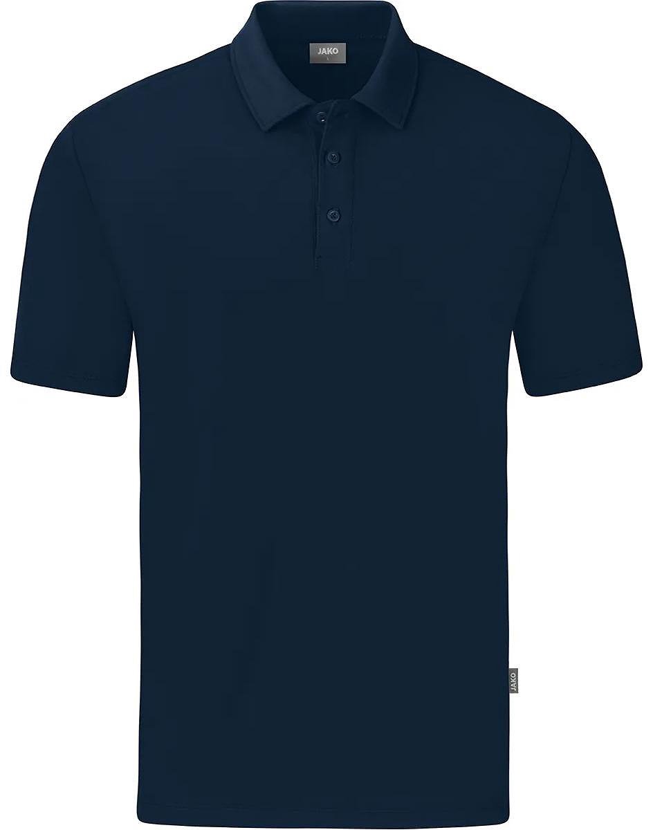 944x1200-107 Jako Organic Polo Stretch Heren - Marine | Maat: 5XL - Afbeelding 1