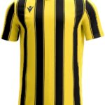 Macron Sceptrum Shirt Korte Mouw Heren - Geel / Zwart | Maat: 4XL