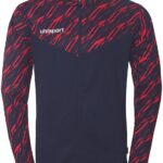 Uhlsport Kinder Trainingsjacke Progressive 28 Poly Jacke 1002269 Marine/Rot-128