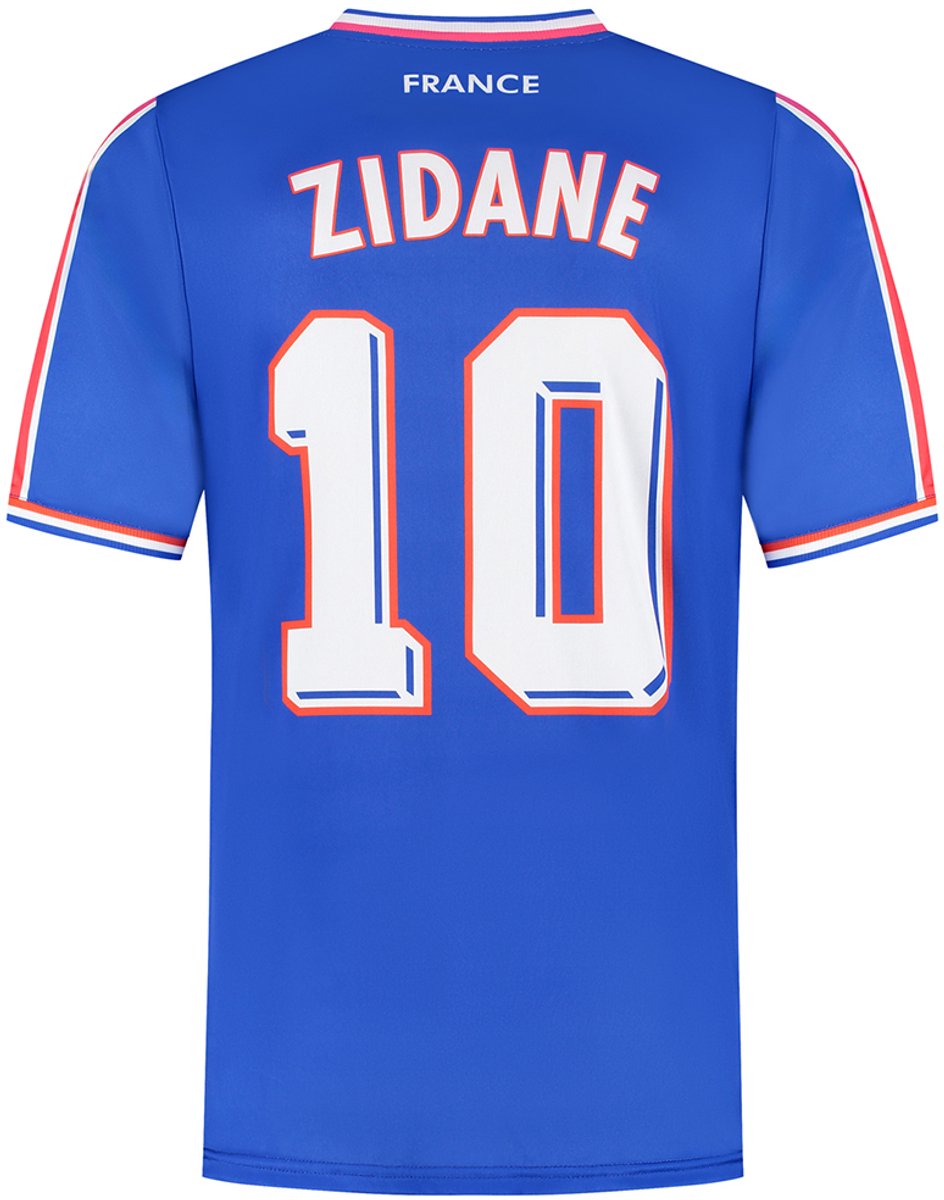 944x1200-82 Frankrijk Voetbalshirt Zidane - WK 1998 - Voetbalshirts Kinderen - Jongens en Meisjes - Sportshirts - Volwassenen - Heren en Dames - Maat XXL - Afbeelding 1
