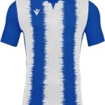 Macron Miram Shirt Korte Mouw Kinderen - Royal / Wit | Maat: 7-8 Y