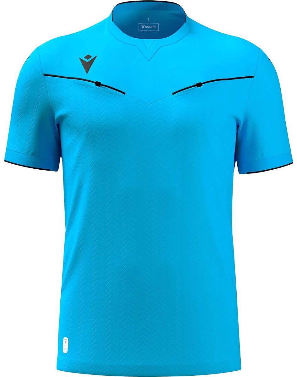 945x1200-26 Macron Ponnet Eco Scheidsrechtersshirt Korte Mouw Heren - Neon Sky | Maat: XXL - Afbeelding 1