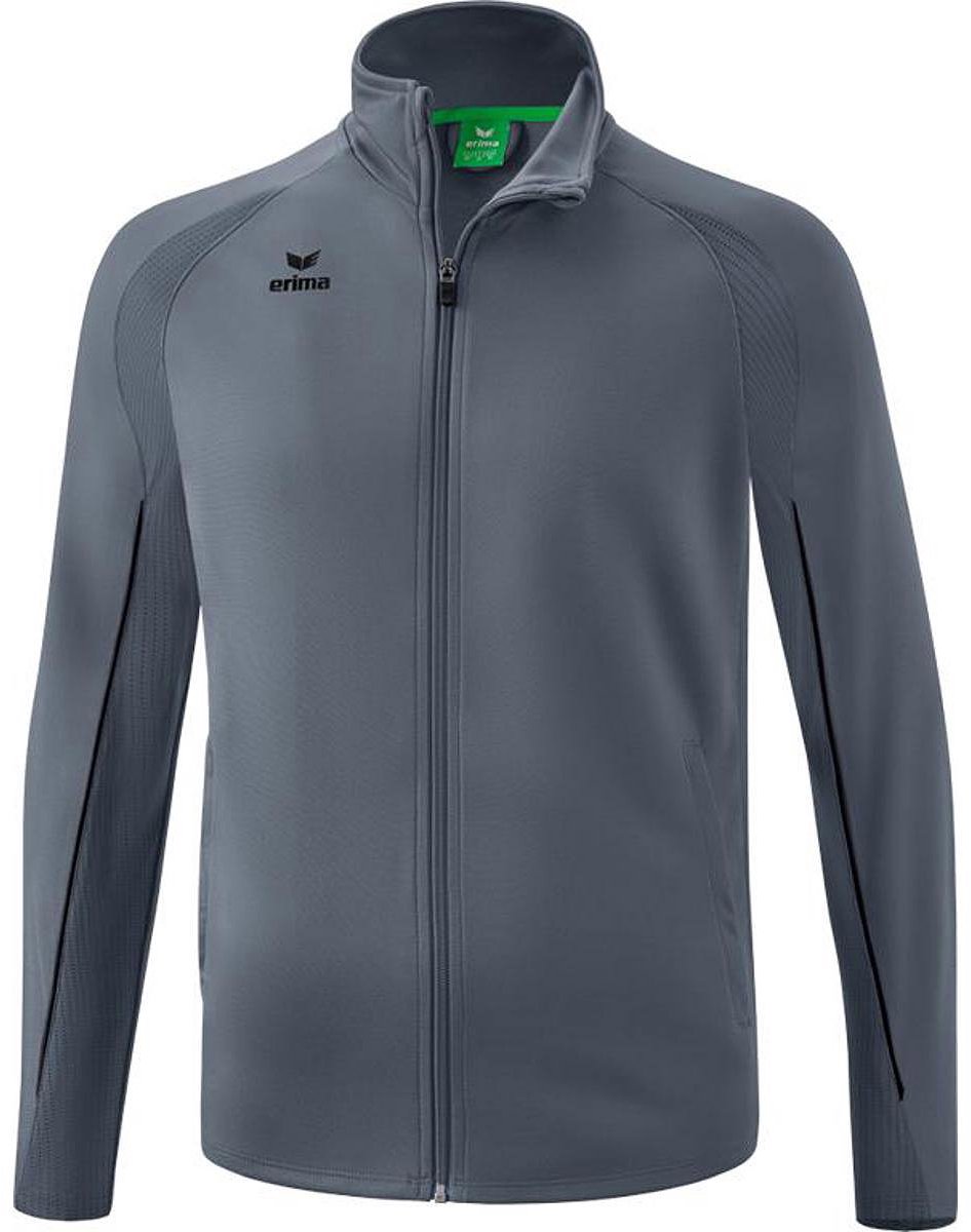 946x1200-139 Erima Liga Star Polyesterjack Heren - Slate Grey / Zwart | Maat: S - Afbeelding 1