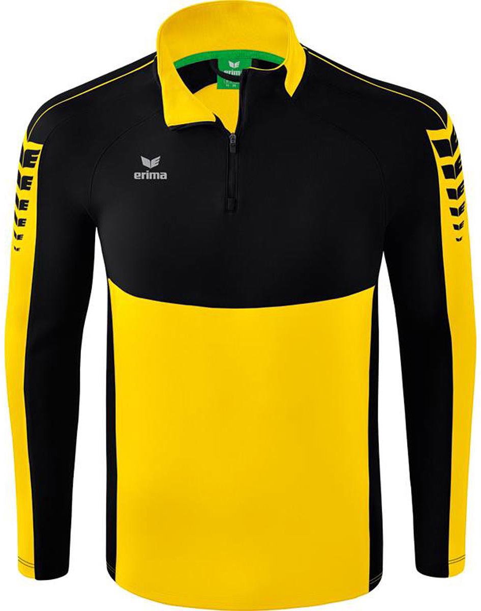 946x1200-250 Erima Six Wings Trainingstop Heren - Geel / Zwart | Maat: XL - Afbeelding 1