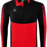 Erima Six Wings Trainingstop Kinderen - Rood / Zwart | Maat: 128
