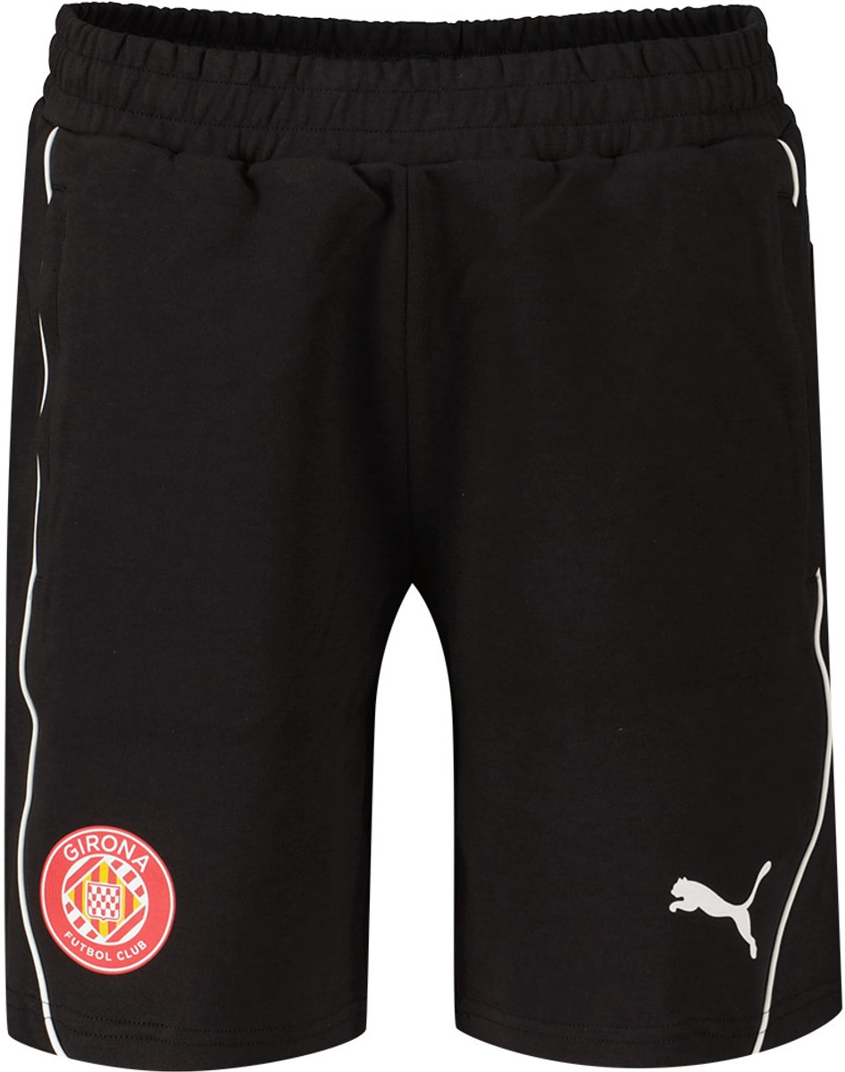 946x1200-263 Puma Girona Fc Casuals Korte Broek Zwart L Man - Afbeelding 1