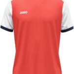 Jako Dynamic Shirt Korte Mouw Kinderen - Koraal / Wit / Marine | Maat: 116