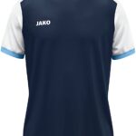 Jako Dynamic Shirt Korte Mouw Kinderen - Marine / Wit / Hemelsblauw | Maat: 140