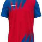 Jako Vintage Shirt Korte Mouw Kinderen - Rood / Royal | Maat: 128