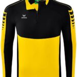 Erima Six Wings Trainingstop Heren - Geel / Zwart | Maat: M