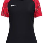 Jako Sonic T-Shirt Dames - Zwart / Rood | Maat: 38/40