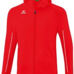 Erima Liga Star Trainingsjack Met Capuchon Kinderen - Rood / Wit | Maat: 104