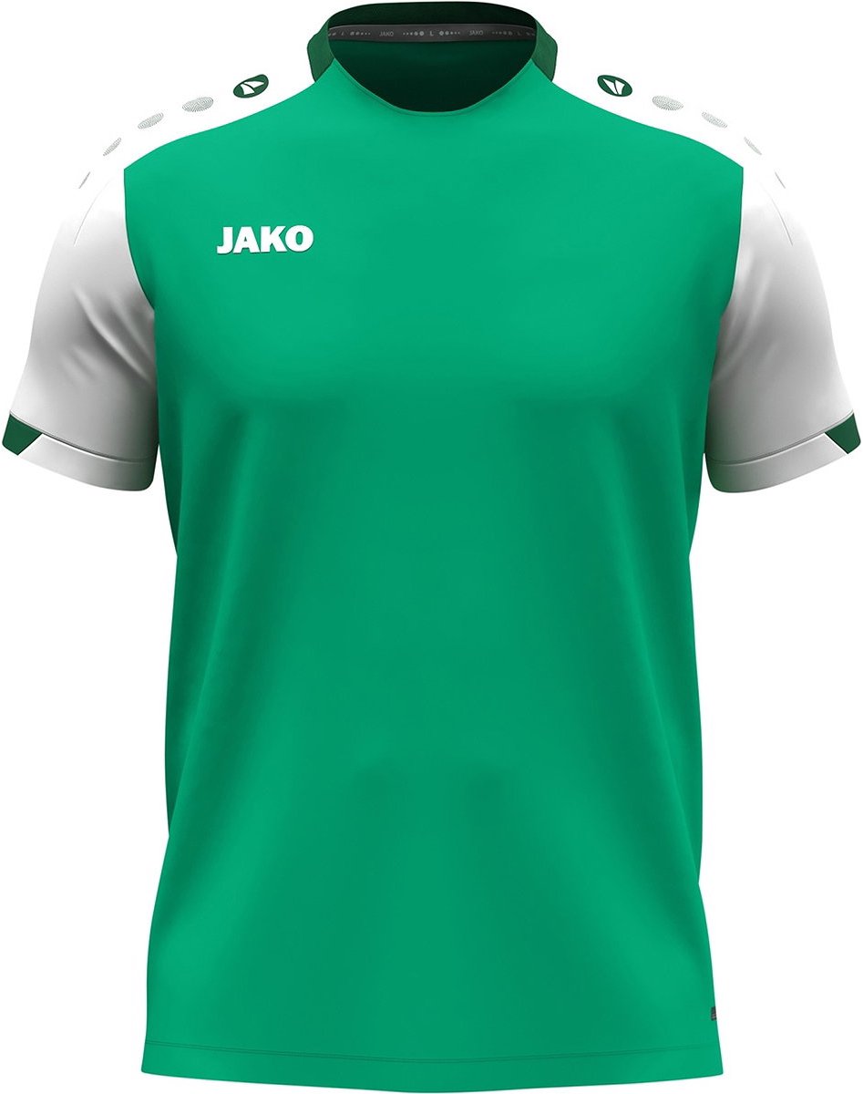 947x1200-42 Jako Dynamic T-Shirt Dames - Groen / Wit / Donkergroen | Maat: L - Afbeelding 1