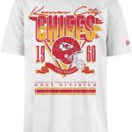 NFL Kansas City Chiefs Oversized T-Shirt Unisex Wit met Distressed Teamopdruk