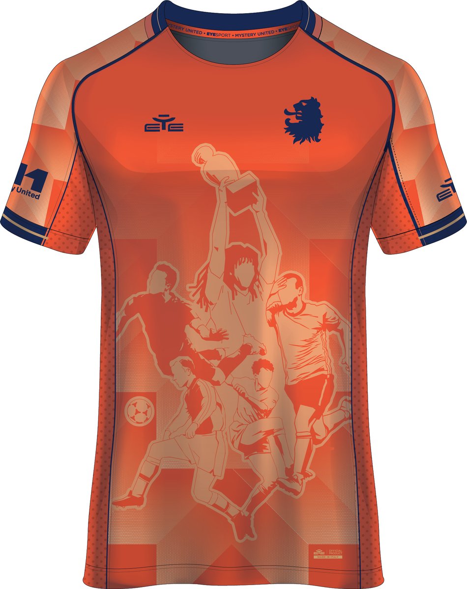 950x1200-34 Oranje Icons Voetbalshirt - Historische Oranje Momenten - Nummer 14 - Limited Edition - Premium Unisex Jersey - WK 2026 - Maat 2XL - Afbeelding 1