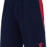 Macron Tempel Short Kinderen - Marine / Rood | Maat: 7-8 Y