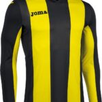 Joma Pisa Voetbalshirt Lange Mouw Heren - Zwart / Geel | Maat: XL