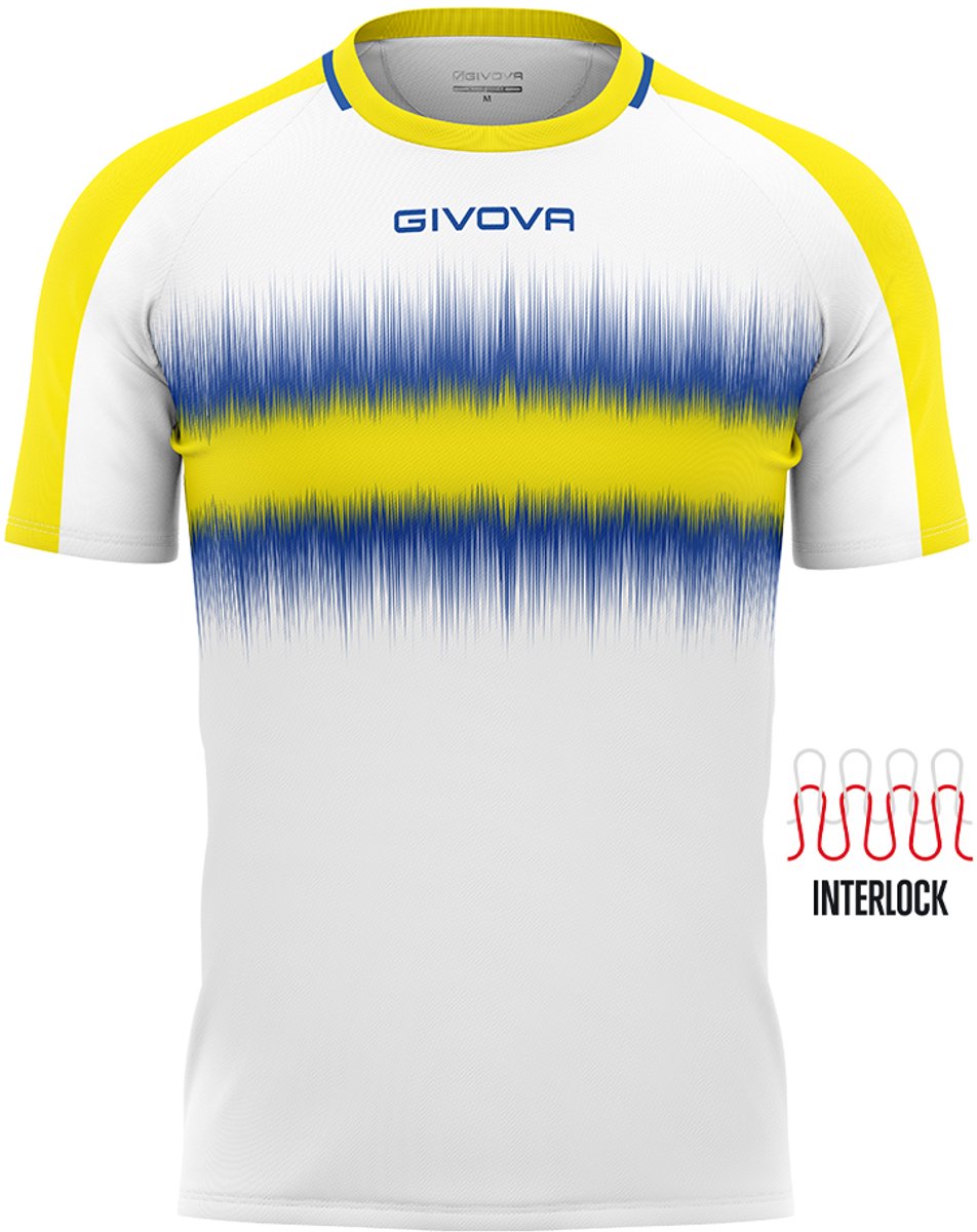 952x1200-5 Sportshirt Givova Radio Rood-zwart Wit - XL - Afbeelding 1