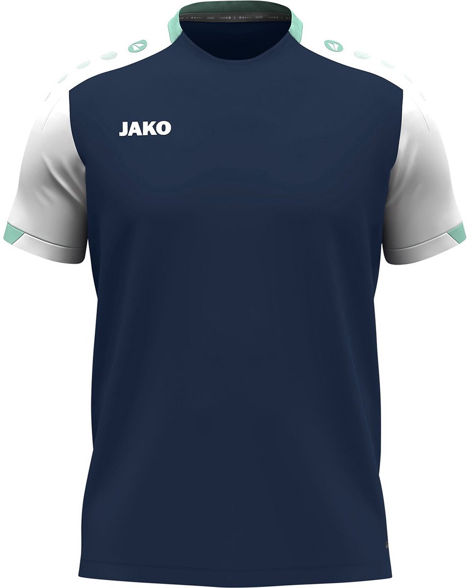 952x1200-52 Jako Dynamic T-Shirt Dames - Marine / Wit / Munt | Maat: L - Afbeelding 1