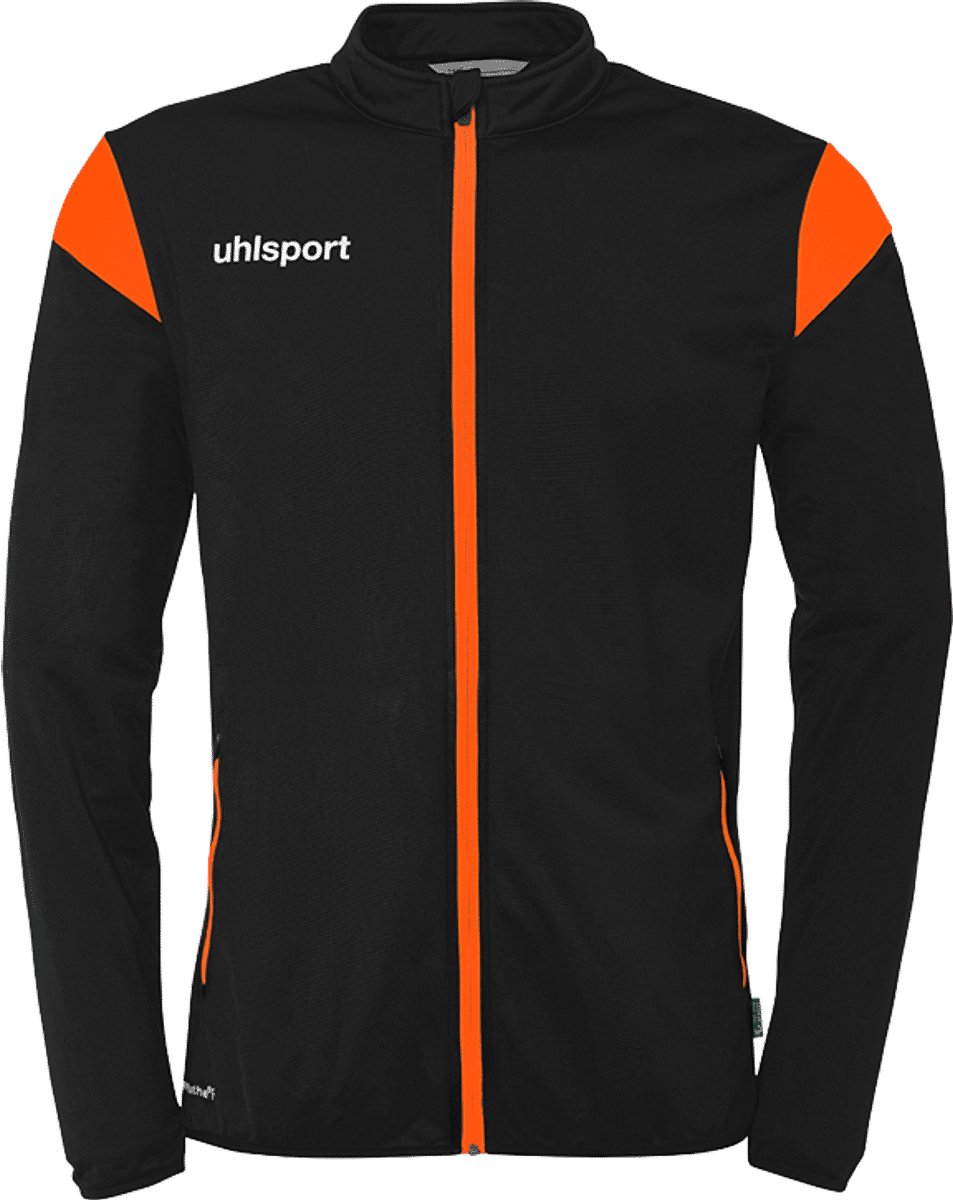 953x1200-16 Uhlsport Squad 27 Polyestervest Heren - Zwart / Fluo Oranje | Maat: S - Afbeelding 1