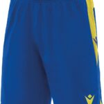 Macron Tempel Short Kinderen - Royal / Geel | Maat: 7-8 Y