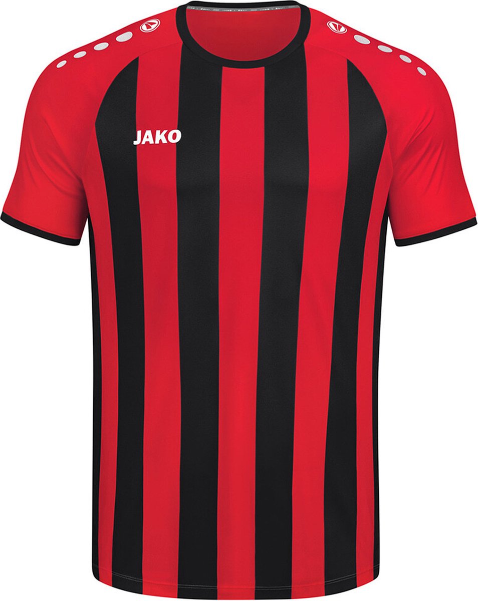 954x1200-9 Jako Inter Shirt Korte Mouw Kinderen - Sportrood / Zwart | Maat: 128 - Afbeelding 1
