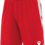 Macron Tempel Short Kinderen - Rood / Wit | Maat: 164