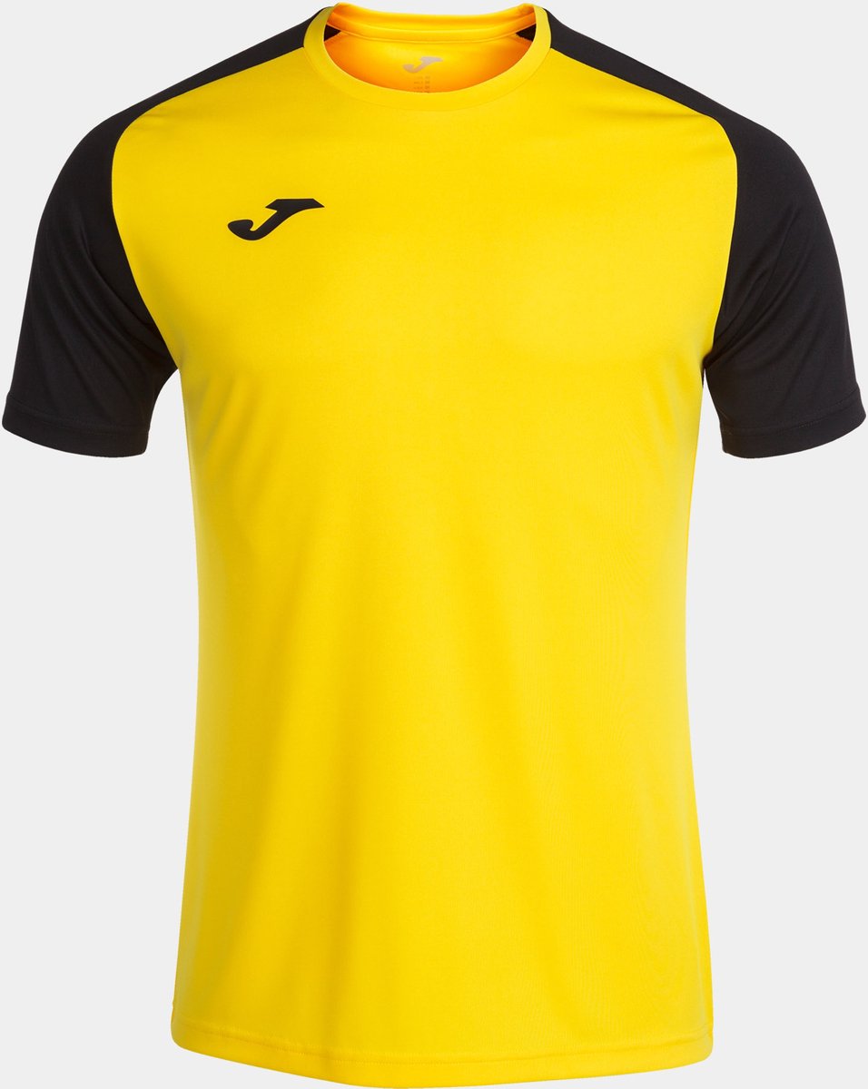 956x1200-32 Joma Academy IV Shirt Korte Mouw Heren - Geel / Zwart | Maat: M - Afbeelding 1