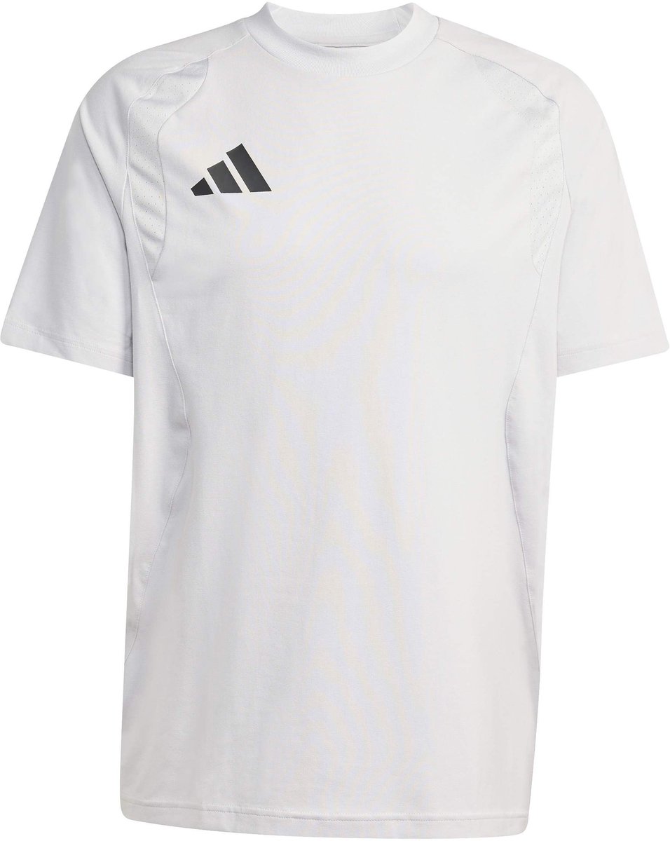 956x1200-41 ADIDAS - tt tee - T-shirt voetbal train km here - Grijs - Afbeelding 1