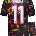 Frankrijk Voetbaltenue Dembele - Gaming - Voetbal Tenue Kinderen - Shirt en Broekje - Jongens en Meisjes - Volwassenen - Heren en Dames - Maat S