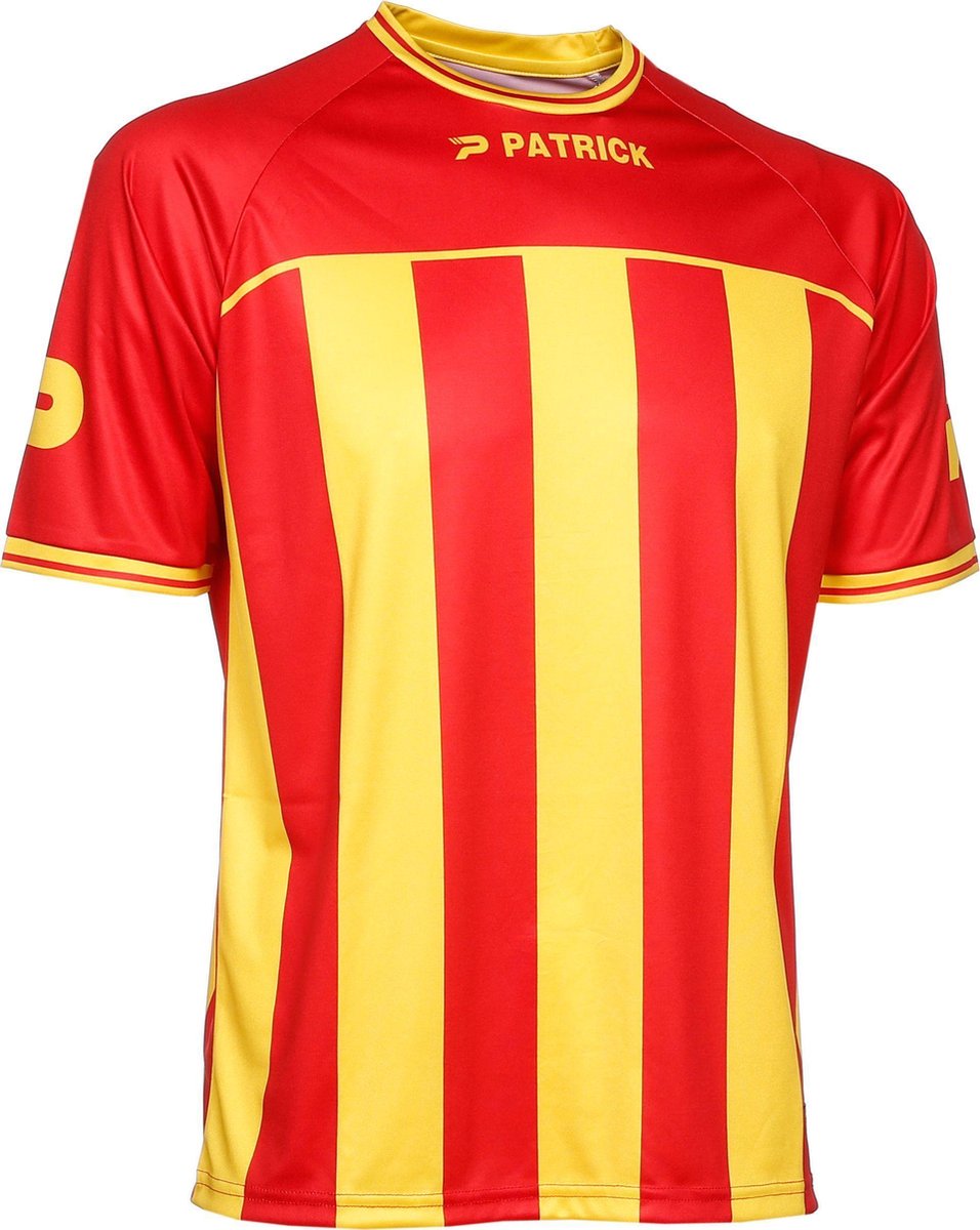 956x1200-45 Patrick Coruna Shirt Korte Mouw Kinderen - Rood / Geel | 9/10 - Afbeelding 1