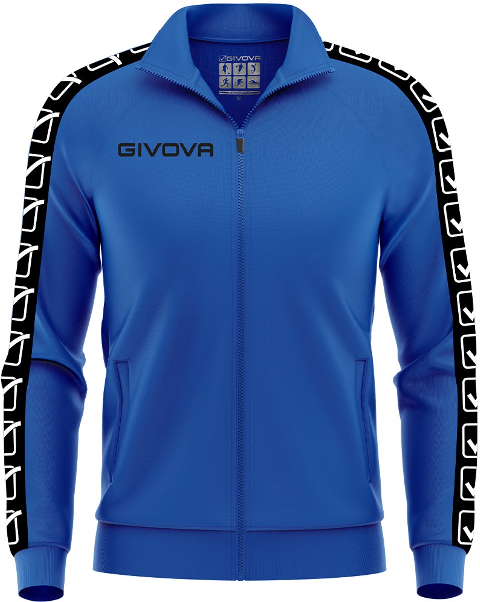 957x1200-1 Givova Tricot Band Jas Blauw S Man - Afbeelding 1