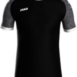 Jako Iconic Shirt Korte Mouw Kinderen - Zwart / Antraciet | Maat: 116