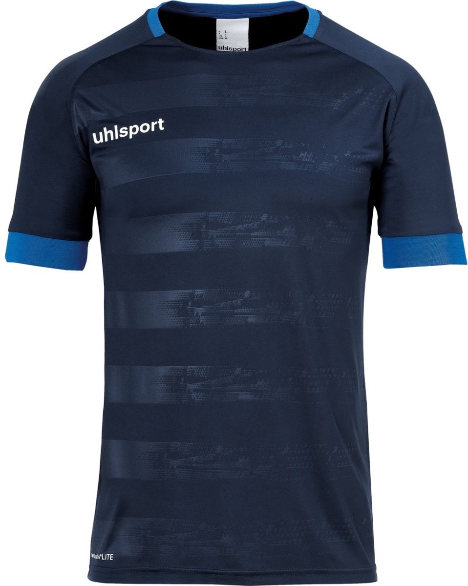 958x1200-19 Uhlsport Division 2.0 Shirt Korte Mouw Heren - Marine / Royal | Maat: 2XL - Afbeelding 1
