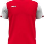 Jako Dynamic T-Shirt Kinderen - Rood / Wit / Donkerrood | Maat: 152