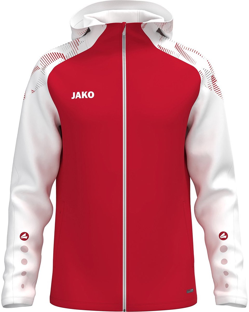 959x1200-75 Jako Sonic Jas Met Kap Kinderen - Rood / Wit | Maat: 152 - Afbeelding 1